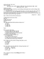 Đề kiểm tra học kì I Ngữ văn 7