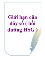 giới hạn của dãy số BD HSG