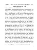 MỘT SỐ VẤN ĐỀ CƠ BẢN VỀ KINH TẾ THỊ TRƯỜNG ĐỊNH HƯỚNG XHCN Ở VIỆT NAM