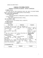 Giáo án tiếng anh 9 Học kì II (Unit 8)