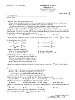 Thi thử TNTHPT 2008