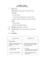 unit 13: films and cinema