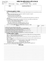 Đề kiểm tra GDCD9-Tiết 26