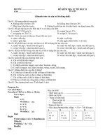 Kiểm tra HK2 Tin 11 đề 1