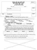 De KTDK lan 2 mon T.Viet lop 5