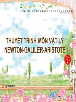 thuyết trinh về các nhà khoa học