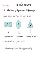 Tự chọn: Lực đẩy Acsimet