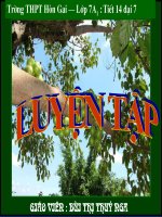 Tiết 14 đại 7 : Luyện tập