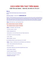 Kiếm tiền qua mạng