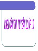 BAI ON THI TUYEN 10
