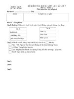 Đề KT học kì 2