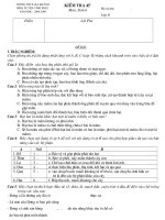 KT 1 tiết sinh học 6