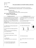 ứng dụng định luật truyền thẳng ánh sáng