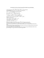 Đề Thi Môn Toán Học sinh giỏi Thành phố Hồ Chí Minh năm học 2007-2008
