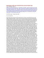 Bài đạt giải nhất cuộc thi UPU lần thứ 33 tỉnh Khánh Hòa.