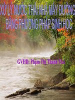 xu ly nuoc thai nha may duong