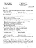 Đề thi trắc nghiệm lớp 12 cơ bản (làm bằng Mc mic)