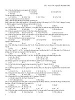 Ôn tập chương I+II- ( lớp 10-NC)