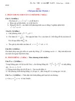 ĐỀ ÔN THI TN 2009