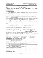 bài soạn hóa học 12 học kì 1