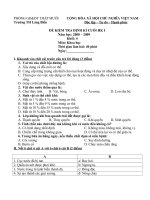 Đề thi HKI Khoa-Sử-Địa 4