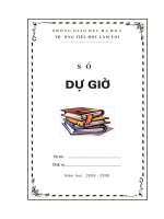 Bìa sổ dự giờ