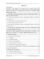 Hoàn thiện kế toán bán hàng và xác định kết quả tiêu thụ trong công ty Cổ phần Quản lý Đầu tư và Phát triển Đô thị Việt Nam