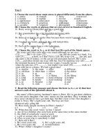 BT trắc nghiệm E8