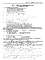 tuyển tập đề trắc nghiệm vật lí 12