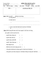 ĐỀ KIỂM TRA GDCD 6-7-8-9/ 15ph/ Kì II