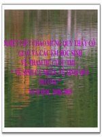 Thi vệ sinh cá nhân, vệ sinh môi trường