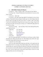 Hoàn thiện công tác lập dự án đầu tư tại công ty cổ phần cơ điện và xây dựng Việt Nam