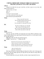 Chương trình kỷ niệm 75 năm thành lập Đoàn TNCS HCM