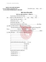 Biên bản kiểm phiếu đại hội đoàn