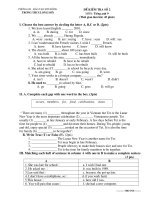 Đề KT 1 tiết số 2_Hot