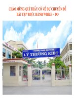 Bai thuc hanh While do