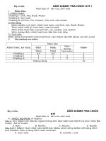 ĐỀ KIÊMTRA TOÁN KỲ I