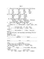 KT Anh văn K3. đề 07