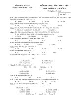 De Thi Hoc Ky II Khoi 11 (trac Nghiem)