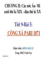 Tiết 9: Công xã Pari 1871