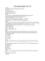 Đề thi trắc nghiệm môn hóa cấp 3-27