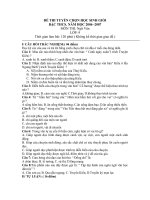 Đề thi tuyển chọn HSG môn văn lớp 9(có đáp án)