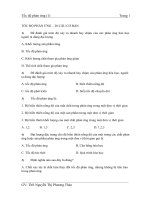 TỐC ĐỘ PHẢN ỨNG - 20 câu cơ bản