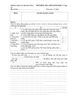 bài kiểm tra 15 tiết