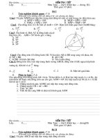 Kiểm tra chương III (Hình Học) - Toán 9