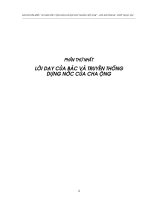 Lời dạy của Bác và truyền thống dựng nước của cha ông