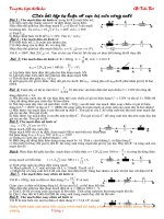 các dạng toán tự luân về công suất ( luyện thi đại học ) Rất hay