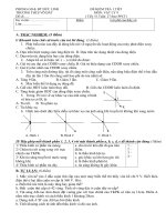 ĐỀ +Đ.ÁN KT 45 HK2 TIẾT 51 TUẦN 27 MÔN VẬT LÝ 9