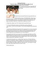 Ứng dụng Photoshop tách ảnh cá nhân thay phong nền