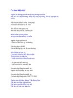 CA DAO THOI HIEN DAI